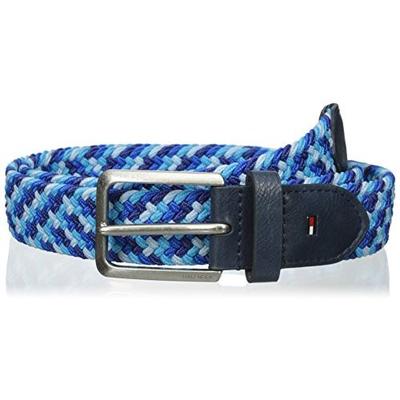 多色可选！汤米&middot;希尔费格Multi-Color 男士休闲编制腰带