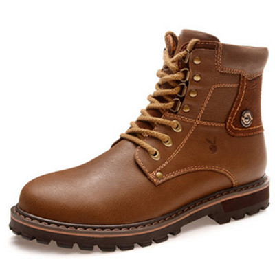 型男必备！花花公子男鞋冬季新款马丁靴CX36184A