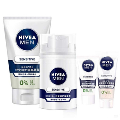 深层护理！NIVEA妮维雅男士舒安润护套装