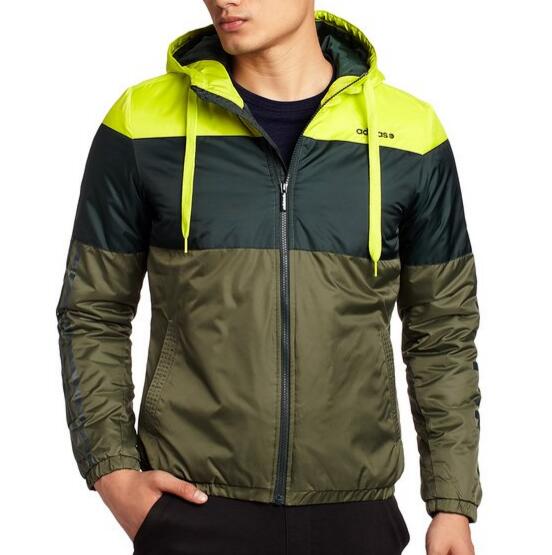 舒适撞色！adidas 阿迪达斯运动生活 男式 棉夹克 M32413