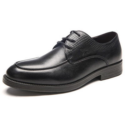 休闲设计！红蜻蜓真皮男士正装皮鞋WTA65601