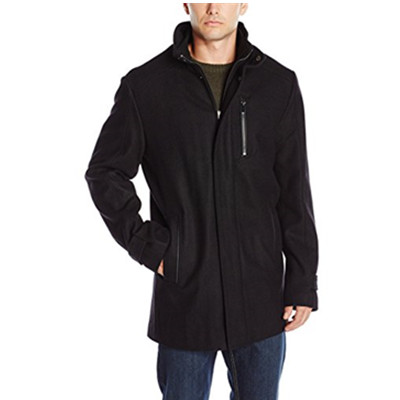 全码好价！Calvin Klein Wool Car Coat男款羊毛外套