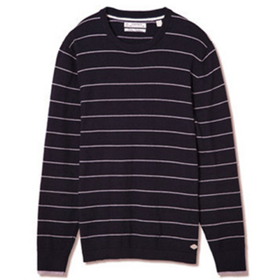 双11返场！ESPRIT男士休闲时尚棉质条纹毛衫-125EE2I026