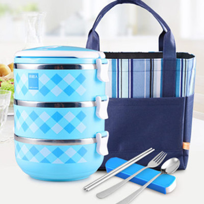 多层分隔！南极人保温饭盒