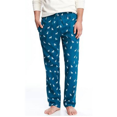 居家舒适！Old Navy男装舒适纯棉法兰绒图案睡裤341556