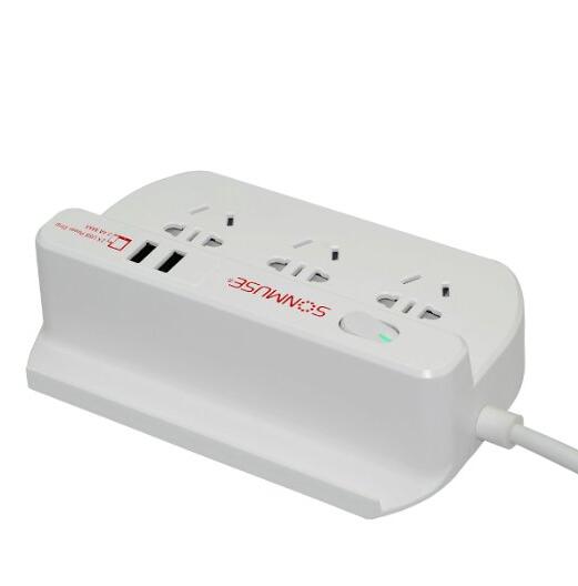 方便实用！SONMUSE 声缪斯 SF-3NDWU2 智能多用USB插座