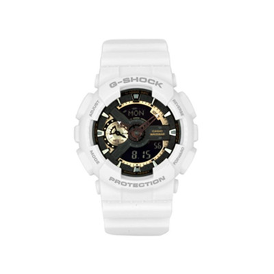 时尚潮流！CASIO G-SHOCK系列 白色运动石英男表