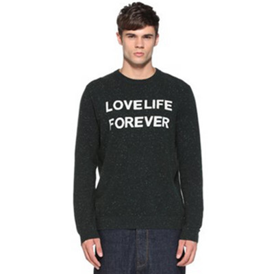 好价继续！TRENDIANO潮流字母拼色圆领套头长袖针织衫3153031170