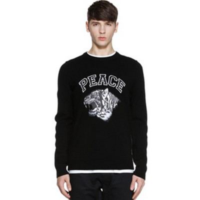 舒适温暖！TRENDIANO字母刺绣虎头圆领套头毛衣3HC103391E