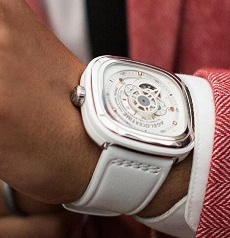 50米防水！agelocer 艾戈勒 自动机械男士手表  5009A10