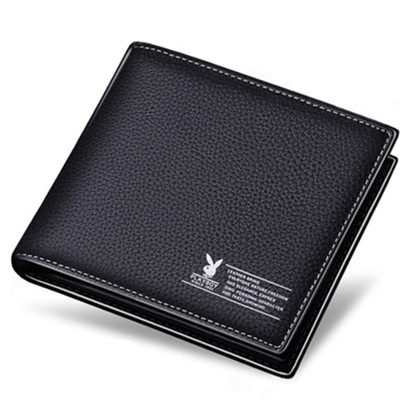 头层牛皮！花花公子男士短款钱包PAA7383-4BBF
