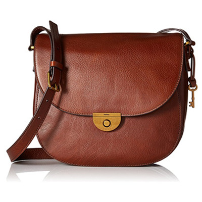 黑五倒计时！Fossil化石Emi Large Saddle女士流苏马鞍包