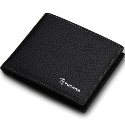 奢华材质！啄木鸟男士短款钱包383