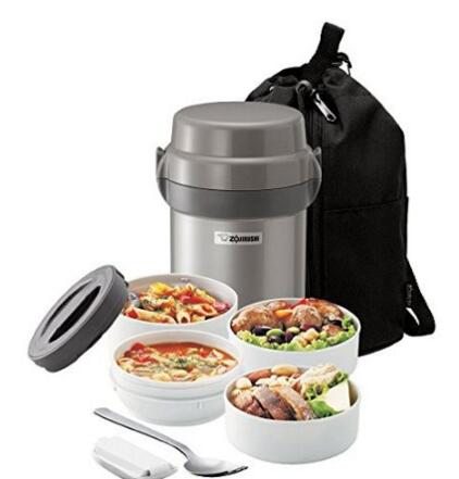 prime免邮！象印 SL-JAE14SA 不锈钢午餐罐便当盒