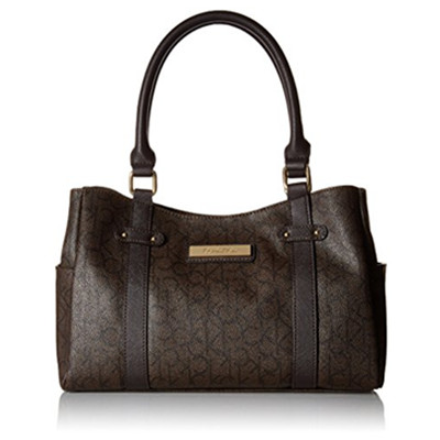 黑五倒计时！Calvin Klein MoNogram Satchel女款手提包