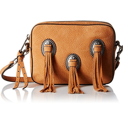 黑五倒计时！Rebecca Minkoff 女士真皮西部风流苏斜挎包