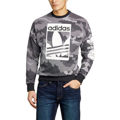 潮服好价！三叶草男式FASHION套头衫