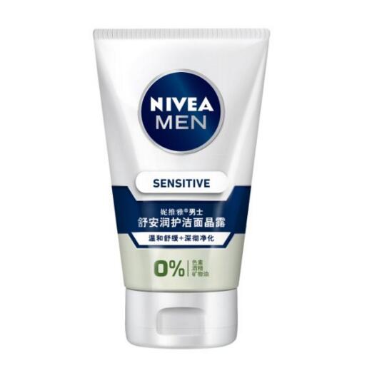 无色素！NIVEA 妮维雅 男士舒安润护洁面晶露100g