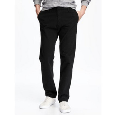 简约设计！Old Navy男装经典纯棉卡其裤修身版休闲裤919387-1