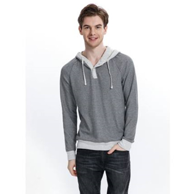 秋季新款！Old Navy亨利领连帽卫衣套头衫男295016