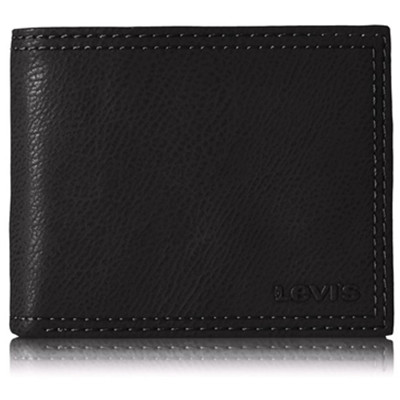 黑五倒计时！Levi's 李维斯 男士大容量真皮折叠 钱包