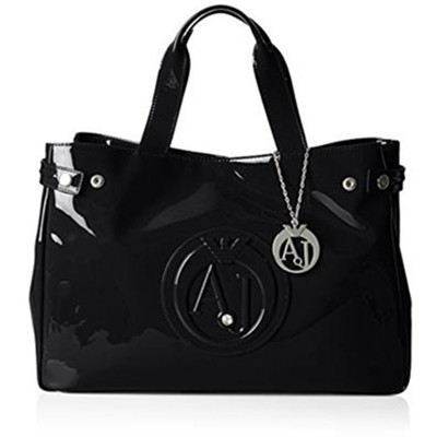 黑五倒计时！Armani阿玛尼漆皮华美标志手袋