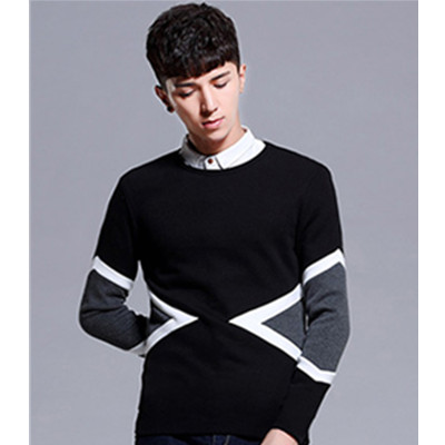 潮流百搭！汉司秋冬新款男士圆领长袖T恤HA5TR003