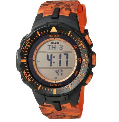 中亚海外购！卡西欧 PRG-300CM-4CR太阳能多功能手表