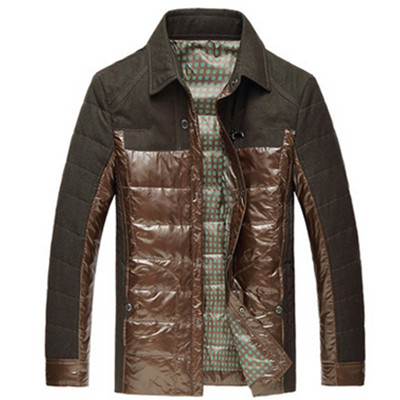 防风保暖！波司登男士休闲长袖保暖羽绒衬衫1681W24609-8