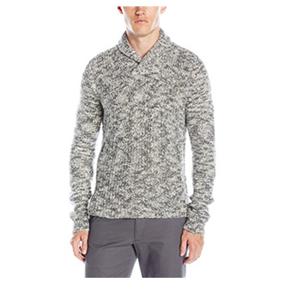 黑五倒计时！Calvin Klein Asymetri男士青果领毛衣