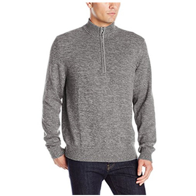 黑五倒计时！IZOD Marled Waffle男士1/4拉链毛衣
