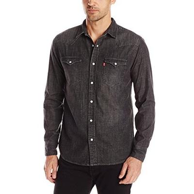黑五倒计时！Levi's 李维斯Denim Western男士牛仔衬衫