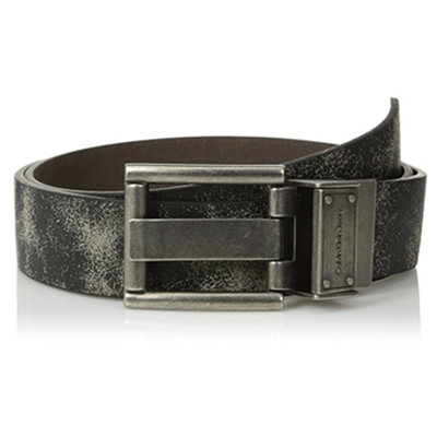 黑五倒计时！卡尔文克莱恩Calvin Klein男式复古皮质两面皮带