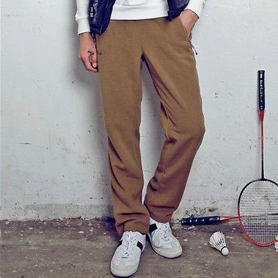 厚实保暖！探路者情侣款男女防风抓绒裤TAMC92696