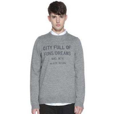 返场好价！TRENDIANO潮圆领套头长袖针织衫315403274E