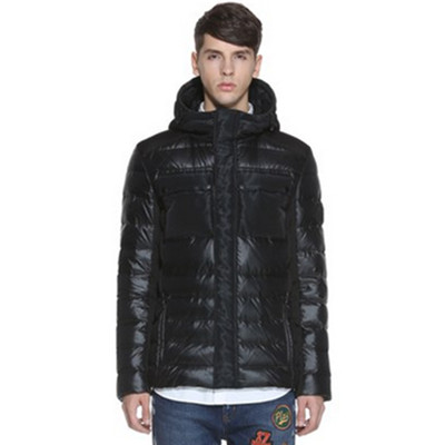 蓬松保暖！TRENDIANO宽松连帽拼接羽绒外套315333099P