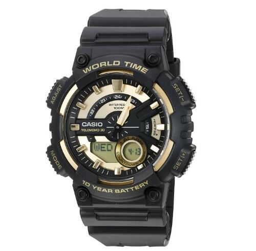 中亚海外购！卡西欧 男 石英树脂自动手表 AEQ110BW-9AV