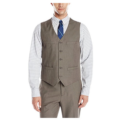 黒五倒计时！Perry Ellis Pattern Twill 男西装马甲