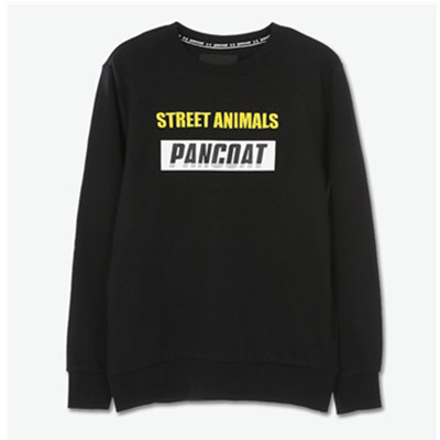 经典有型！pancoat 字母刺绣圆领套头卫衣