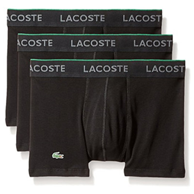 黑五来了！Lacoste男款 皮马棉 紧身平角内裤 3条装