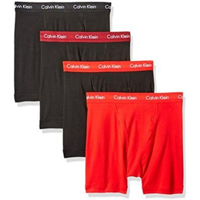 黑五来了！Calvin Klein 男士纯棉平角内裤 4条装