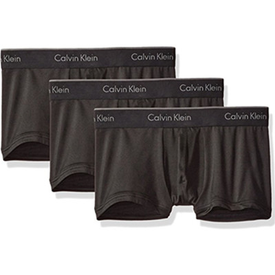 下单7折！Calvin Klein Microfiber 男平角内裤 3条装
