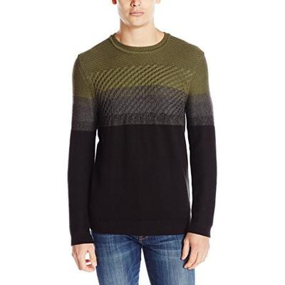 黑五来了！Calvin Klein Jeans男式绞花拼色毛衣