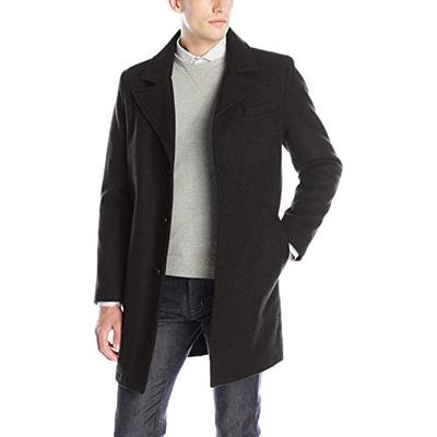黑五来了！Kenneth Cole New York男士单排扣羊毛混纺大衣