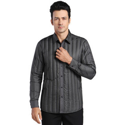 保暖有型！南极人羽绒服男衬衫NDP8098