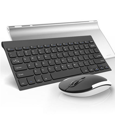 小巧纤薄！BOW航世巧克力无线键盘鼠标套装HW086