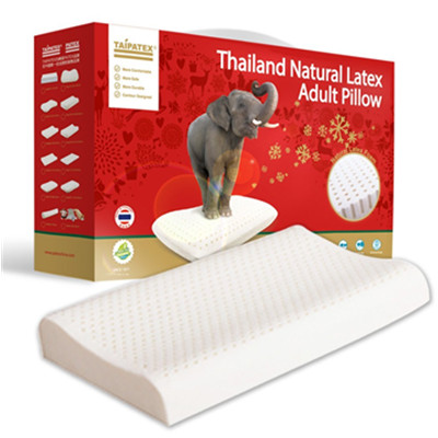 Z秒杀！TAIPATEX 天然泰国乳胶透气养护枕