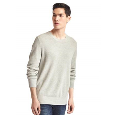 温暖舒适！Gap全棉圆领针织衫纯色套头毛衣324703-1 W2