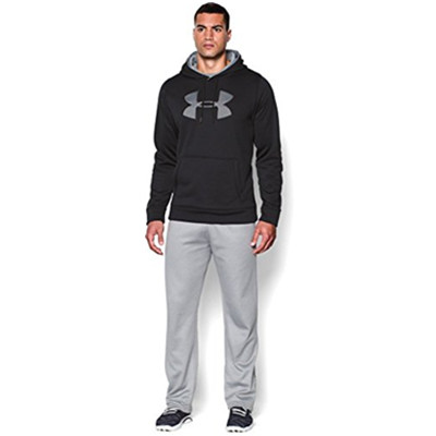 全码好价！Under Armour Storm Big Logo抓绒帽衫