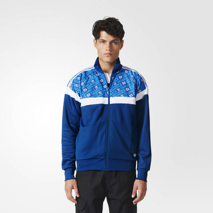 保暖舒适！阿迪达斯 三叶草 男子 运动衫 蓝 AO0558